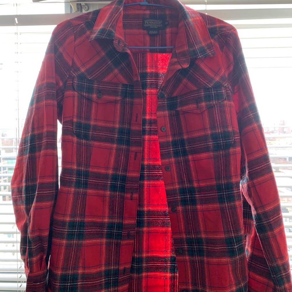 Classic Pendleton Plaid Flannel - image 1